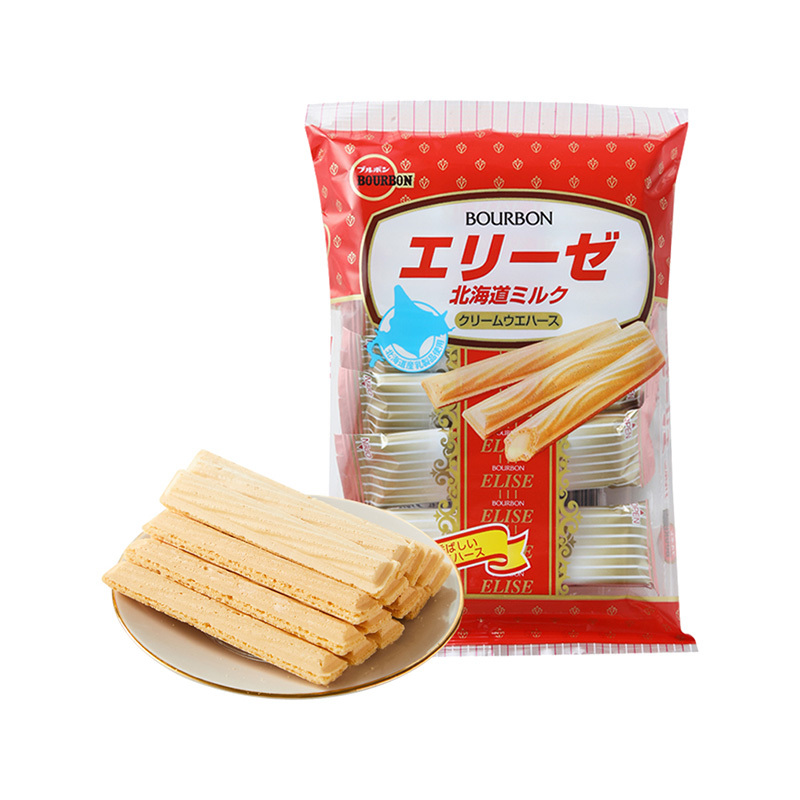 波路夢牛奶味夾心威化餅幹棒