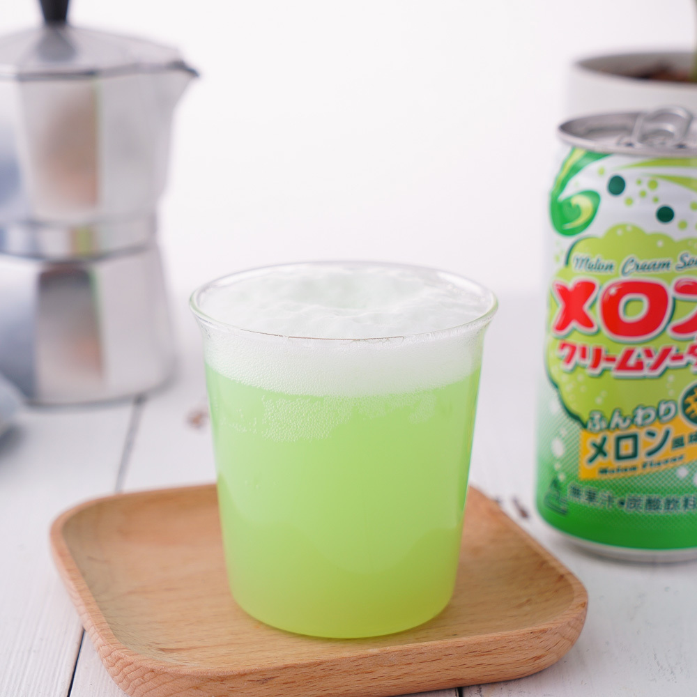 藤美嘉哈密瓜奶油碳酸飲料