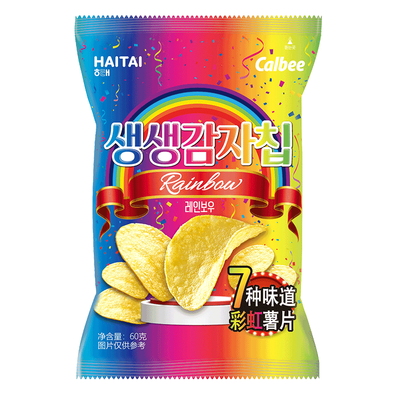 海太彩虹薯片海鮮味